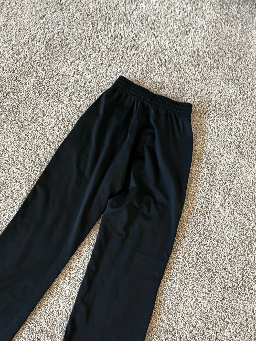 Varsity Black Track Jogger Pants for Women